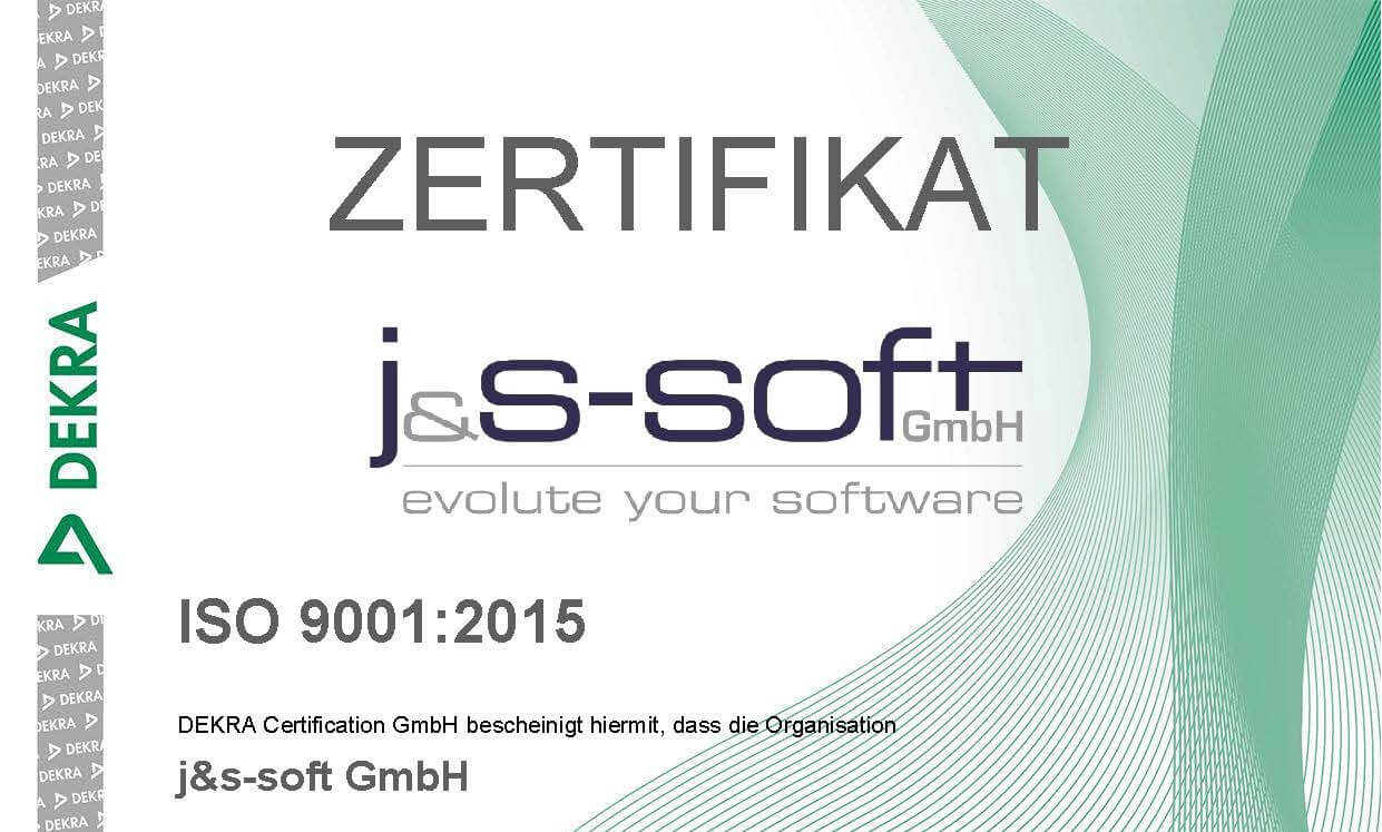 Zertifizierte Qualität: ISO 9001:2015